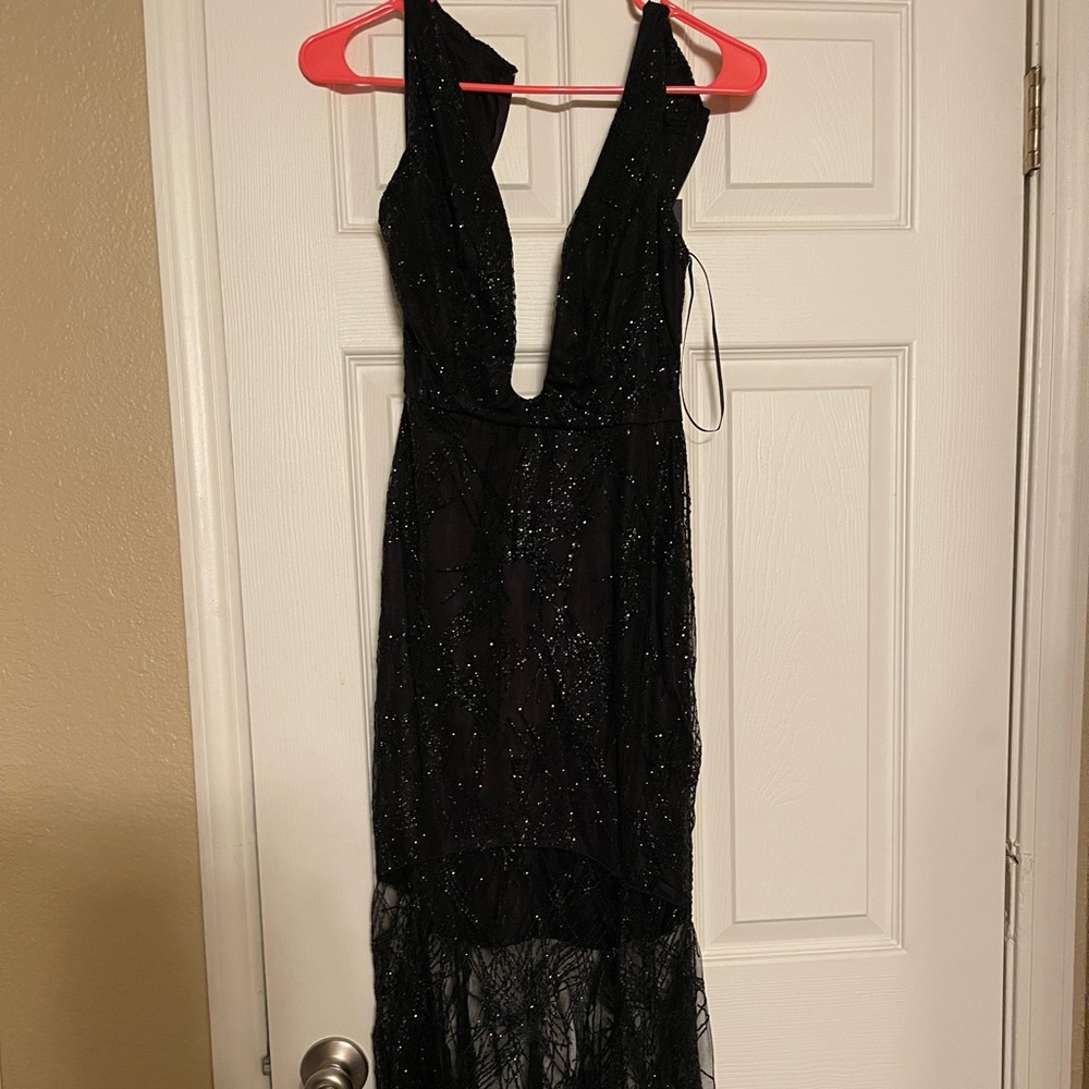Black glitter Sequin maxi dress